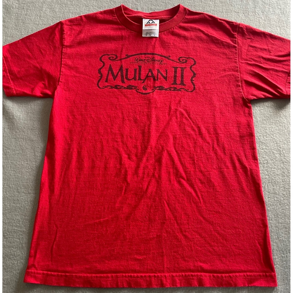 Disney Mulan II Promo T-Shirt Red Alstyle Graphic Tee Mens Med Movie Merch 2004